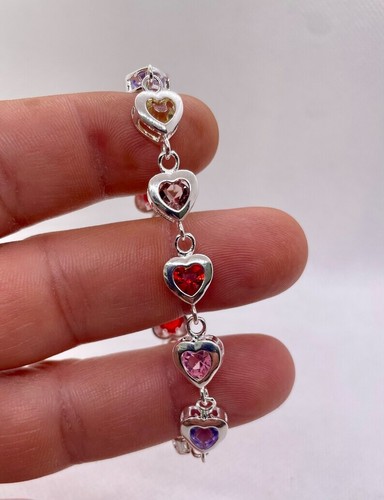 Multi color heart chain
